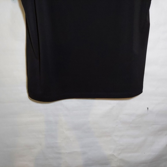Carmen Marc Valvo Blouse Xl Liquid Jersey Stretchy Casual Preppy Minimalist - Picture 4 of 9